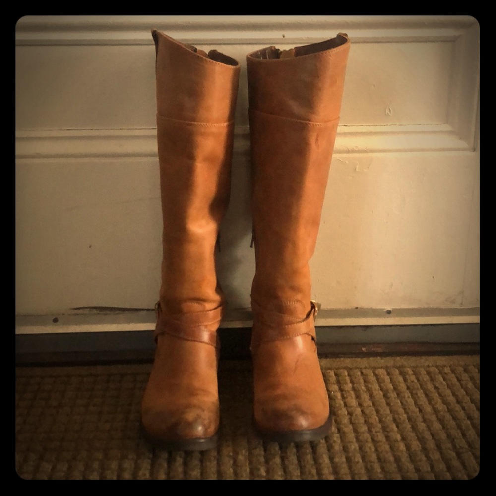 Steve Madden Stockhlm Tall Boot in Cognac